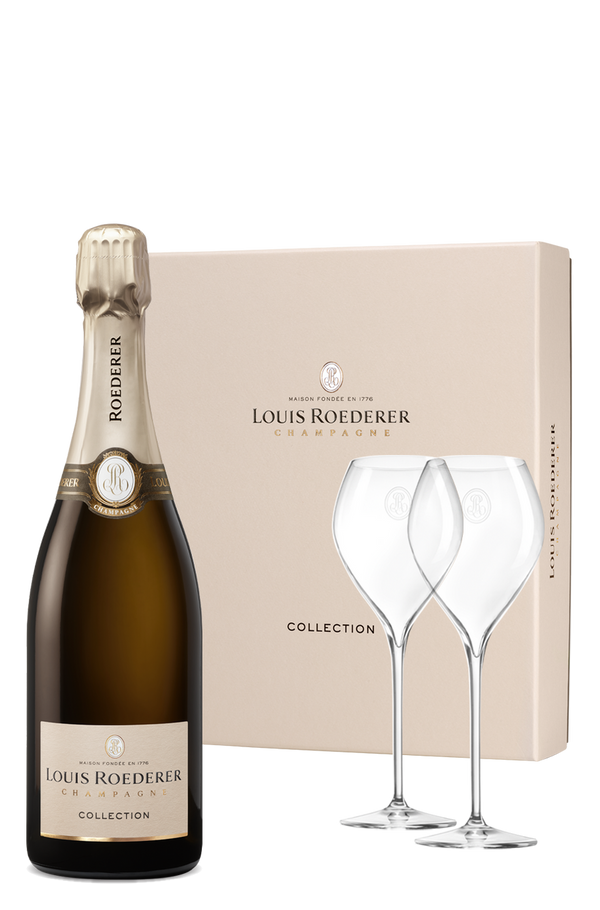 Louis Roederer Collection 750ml • 2 X GLASSES GIFT BOX