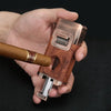 Deluxe Dual-Flame Cigar Lighter with Built-In Cutter & Holder