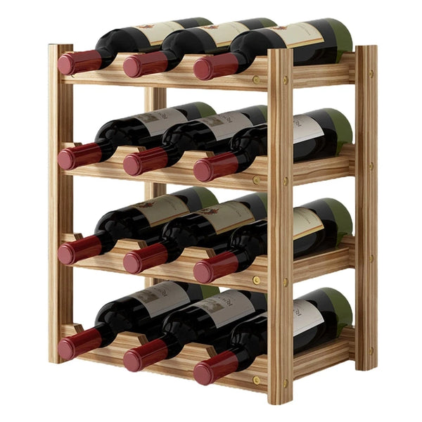 Vintage Wooden Wine Rack