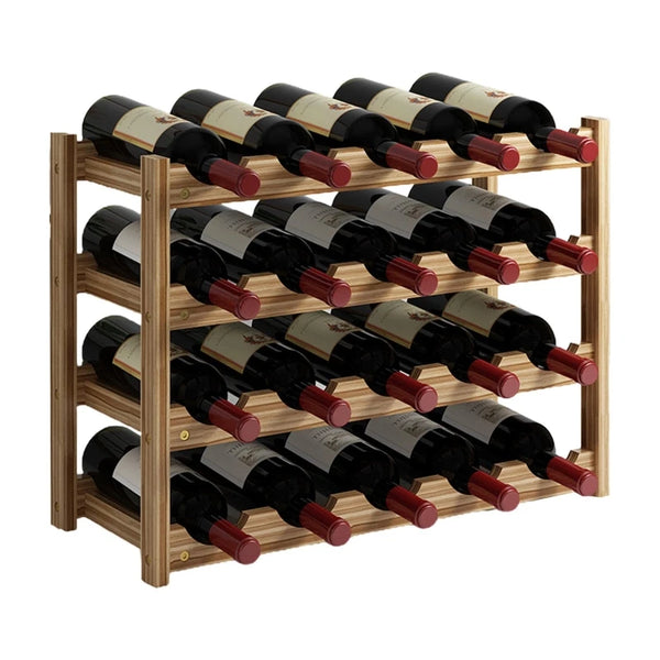 Vintage Wooden Wine Rack